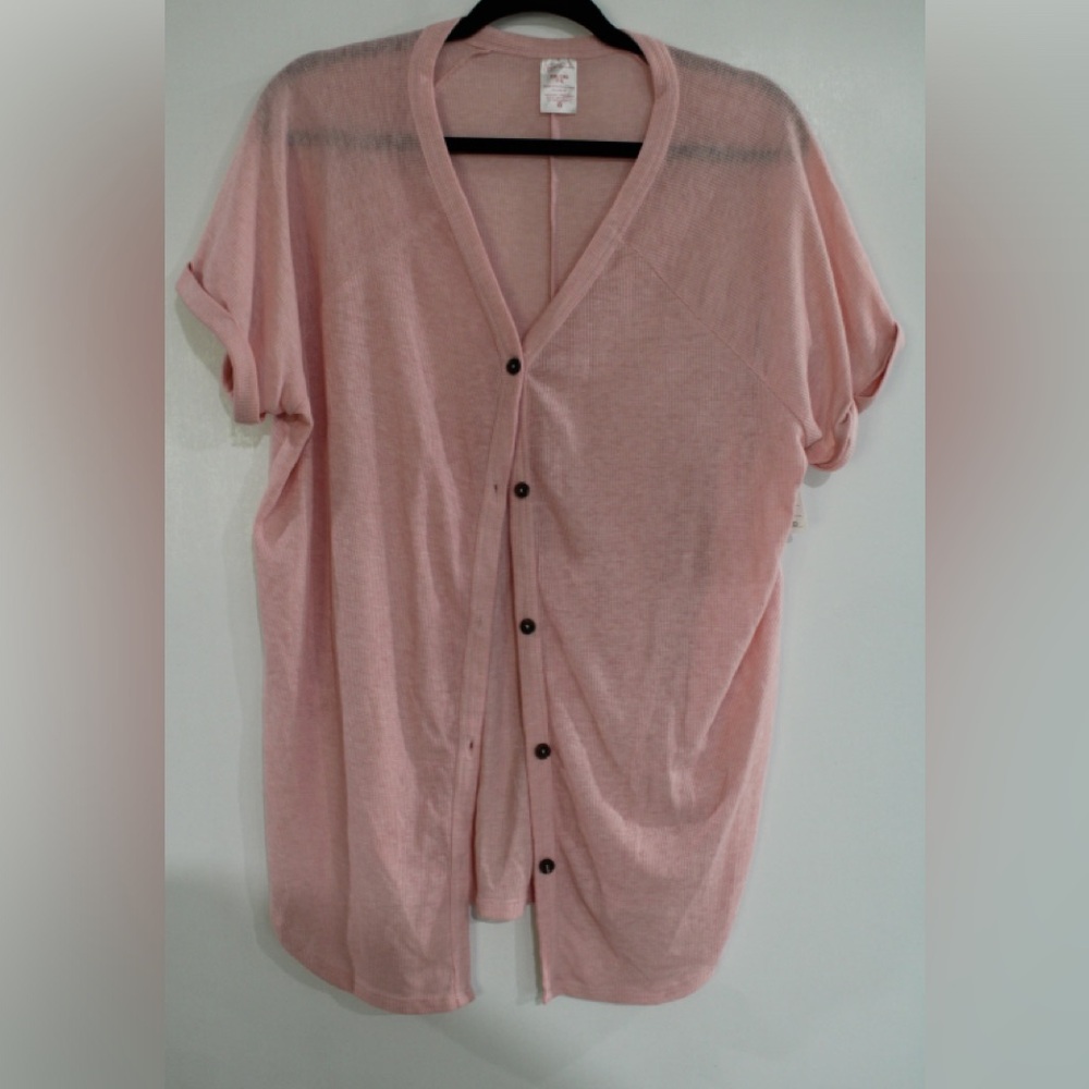 No boundaries Short Sleeve Top Color:Pink Size:2XL